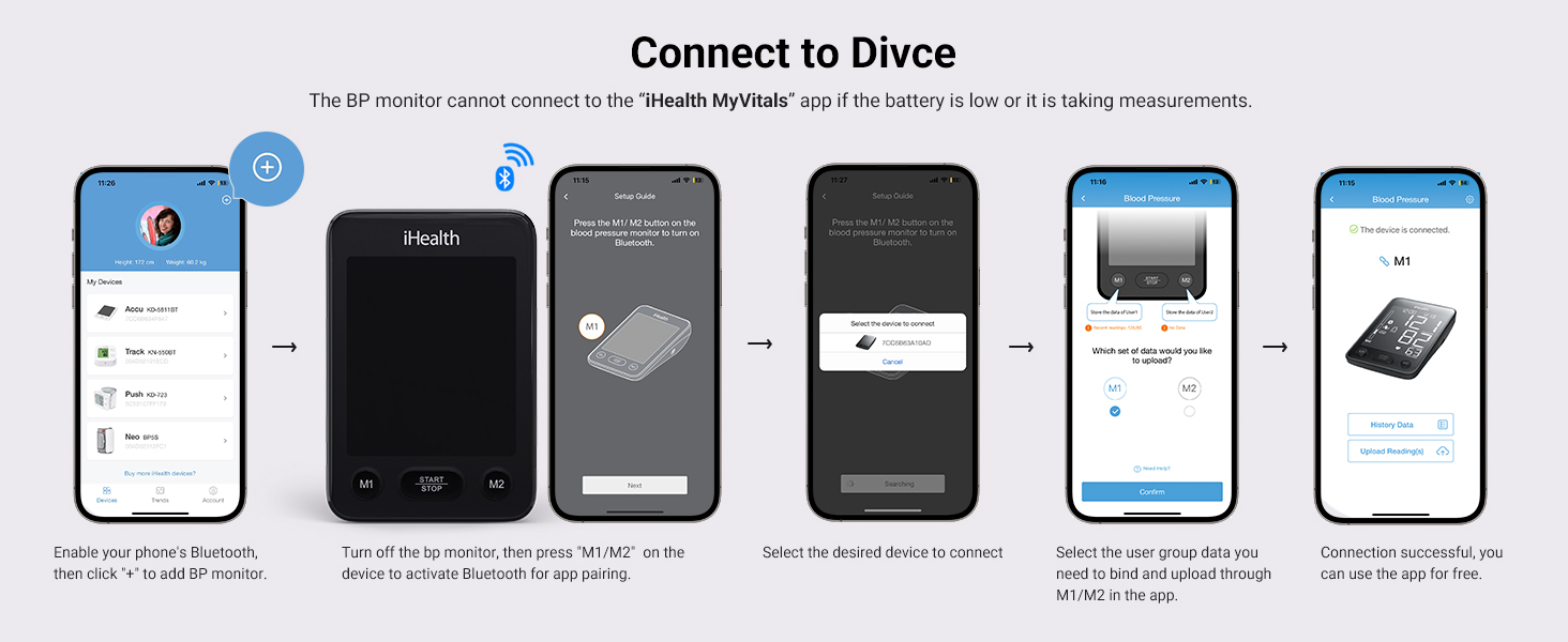 bluetooth blood pressure monitor