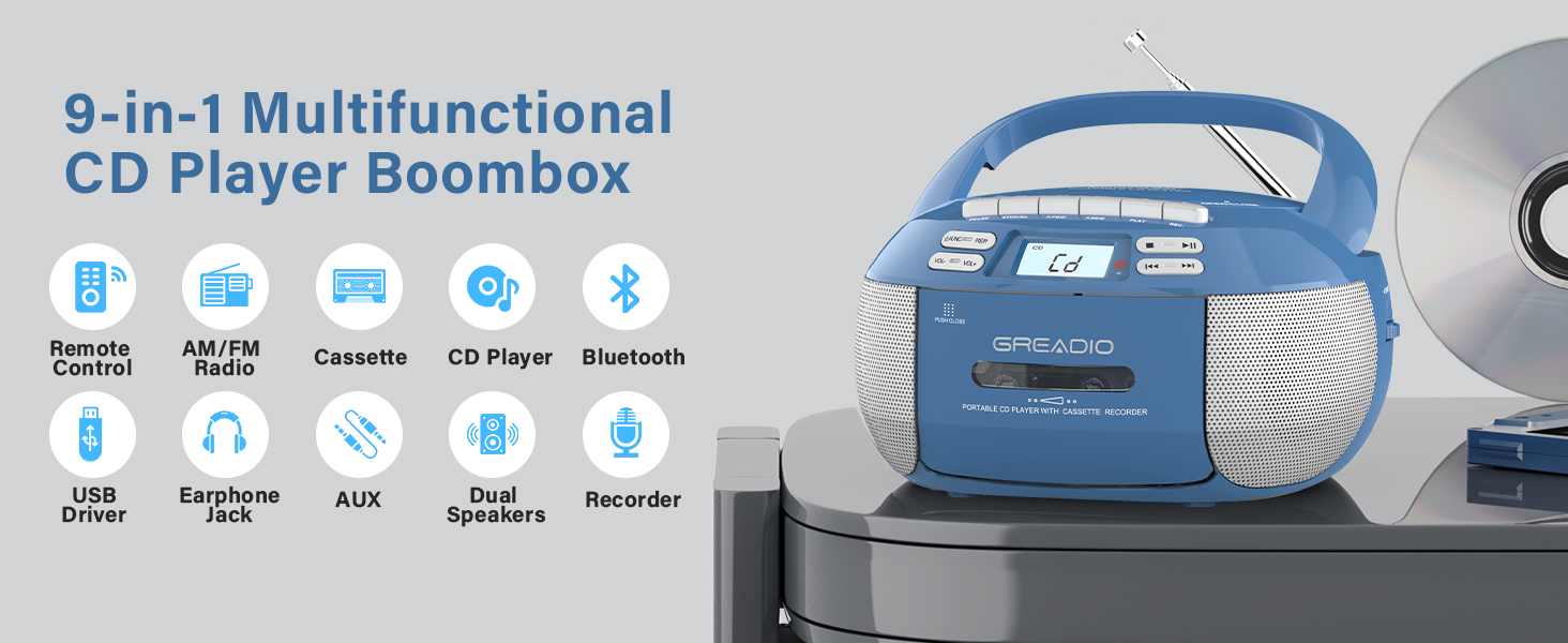 cd and cassette player combo