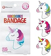 BioSwiss Bandages, Unicorn Shaped Self Adhesive Bandage, Latex Free Sterile Wound Care, Fun First...