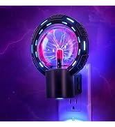 Briignite Plasma Ball Night Lights, RGB Changing Electrostatic Globe Plasma Lamp Game Room Decor,...
