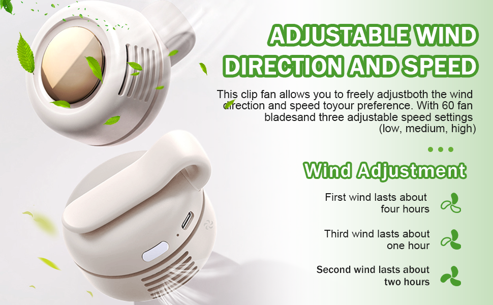 portable silent mini bladeless electric fan