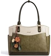 LOVEVOOK Laptop Bag for Women, Original Vintage Work Tote Bag Computer Office Teacher Bag with Fl...