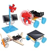 4 in 1 Solar Power &amp; Electric Motor STEM Kits,Science Experiment Projects for Kids Beginners,Elec...