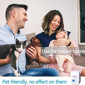 Silent ultrasonic pest repeller indoor plug in odorless noiseless