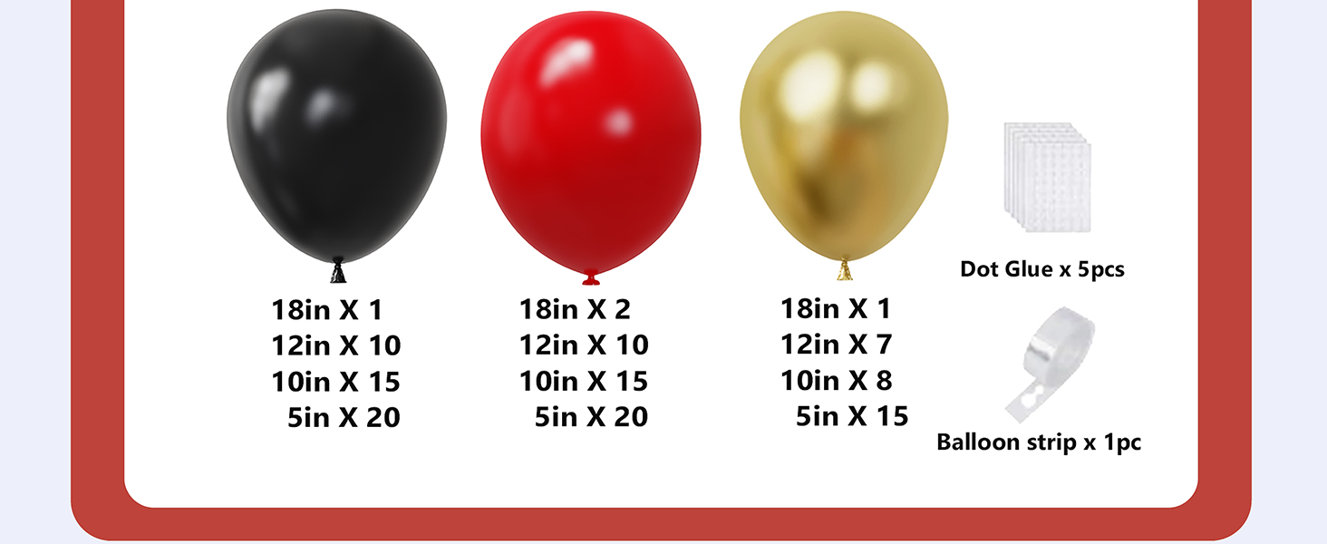 black balloons