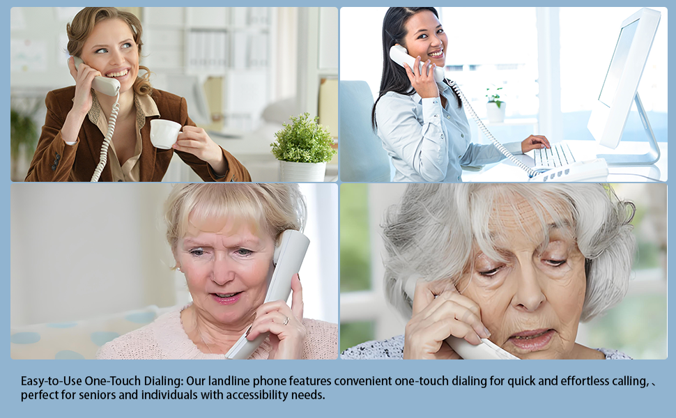 Easy to use one touch dialing