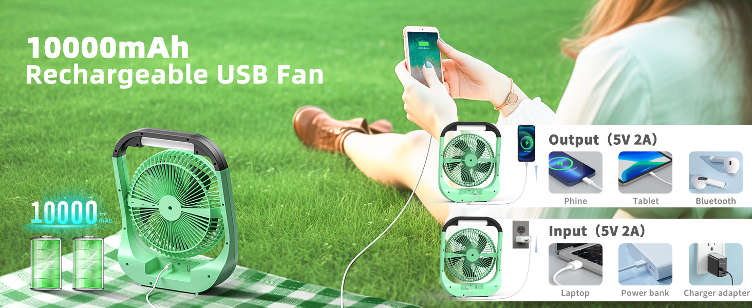 rechargeable fan