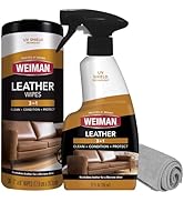 Weiman Leather Cleaner &amp; Conditioner - Cleans, Restores &amp; Protects Leather, UV Protection Prevent...