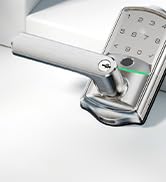 Veise VE029-E Wi-Fi Smart Lock with Handle &amp; Non-Keyed Deadbolt, Fingerprint Keyless Entry Lock f...