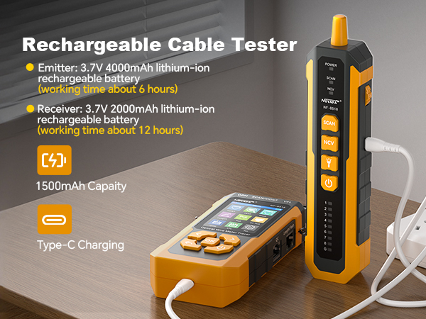 NF-8518 Network Cable Tester with Optical Power Meter, Ethernet Cable Tester
