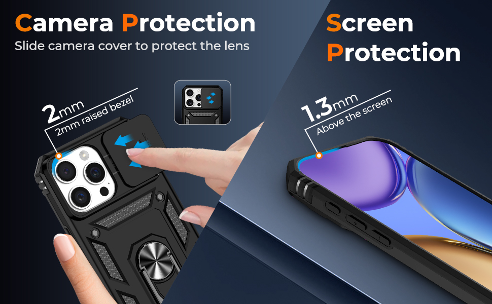 Camera Protection Screen Protection lens cover iPhone 16 Pro case with screen protector