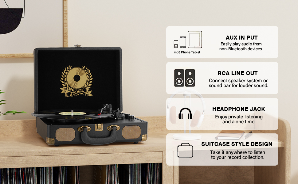 record player suitcase