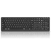 CITLLA K9300 Wireless Bluetooth Keyboard (USB+BT1+BT2), Support Multi Device Switching, Full Size...