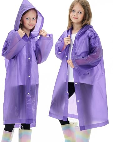 girl boy raincoat