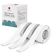Phomemo D30 Label Maker Tape, Black on White Continuous Sticker Thermal Paper, Self-Adhesive Labe...