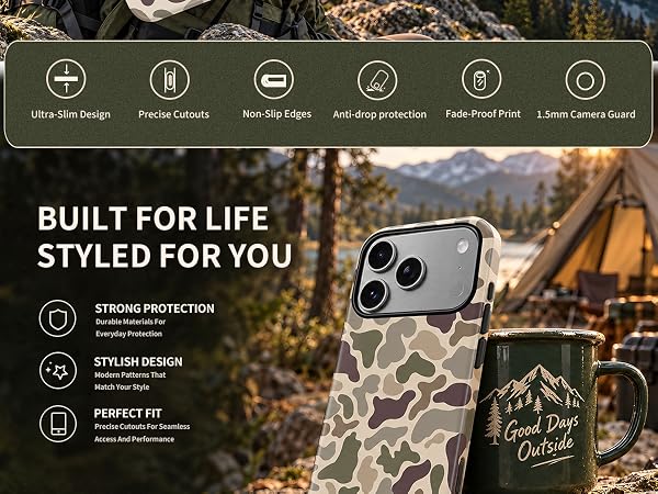 iphon 18 pro max case camo