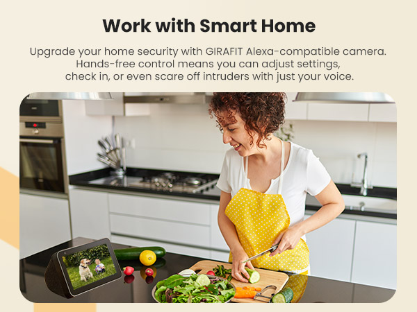 Work with Alexa outdoor wireless security camera