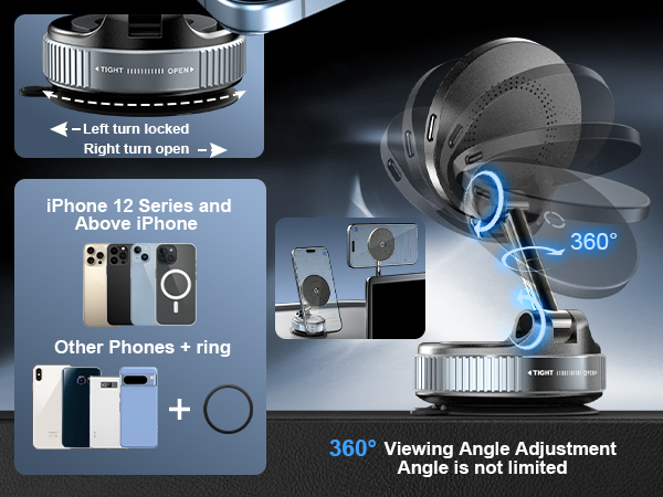 360° Viewing Angle Adjustment Angle is not limited