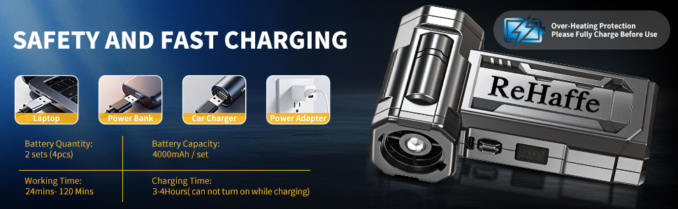 fast charging air duster