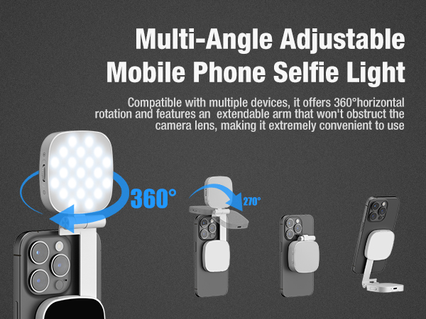 magnetic selfie light for iphone