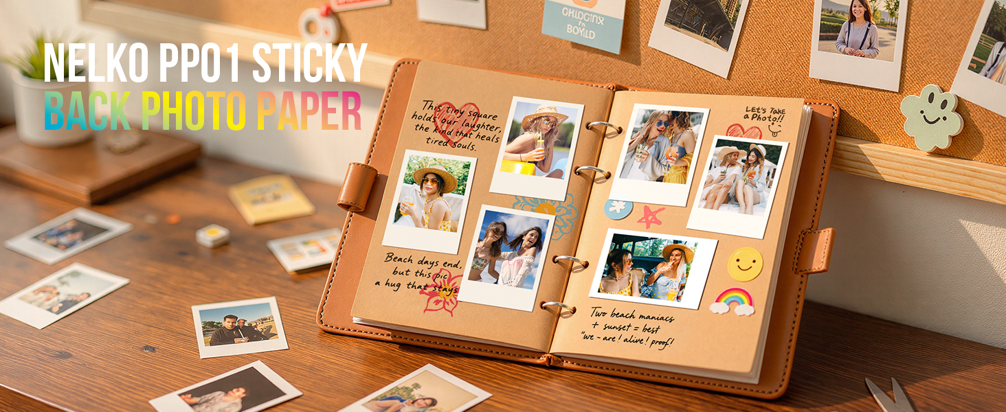 NELKO PP01 STICK BACK PHOTO PAPER