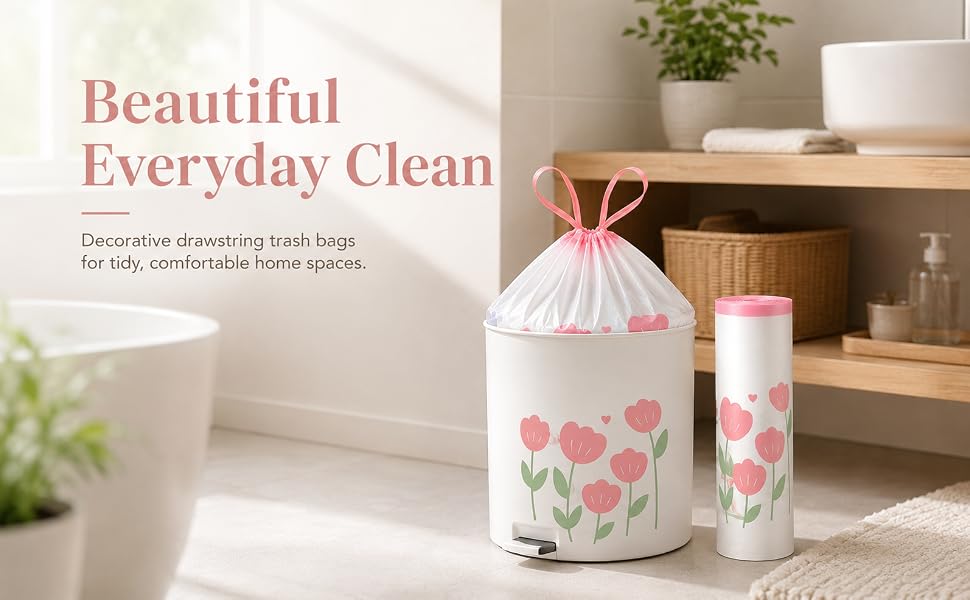 4GL trash bags drawstring
