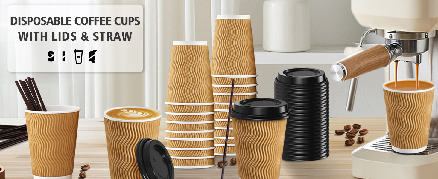 disposable coffee cups with lids