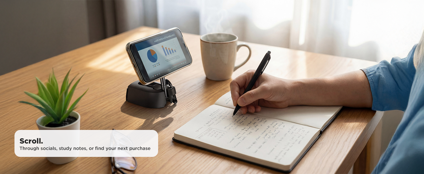 stocking holder stand cell phone stand magsafe phone grip phone holder for desk