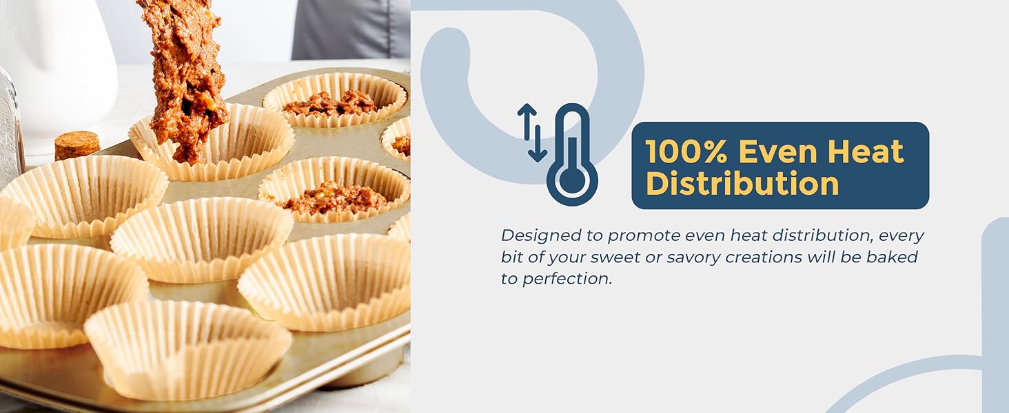 Even heat distribution, every bit of your sweet or savory creations will be cooked to perfection.