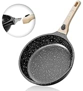 Caannasweis 11-Inch Nonstick Frying Pan Skillet,Non Stick Granite Fry Pan With Detachable Handle,...