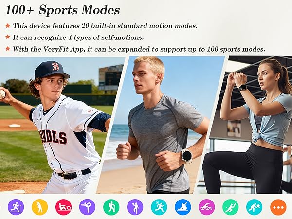 100+ sports modes