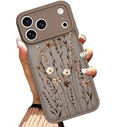 OOK Case for iPhone 17 Pro Max 6.9 Inch (Compatible with MagSafe) Floral Flowers Translucent Brow...