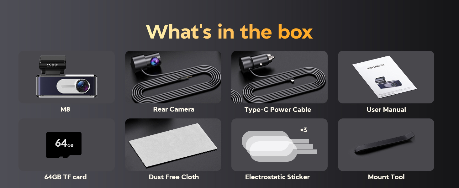 dash cam front and rear