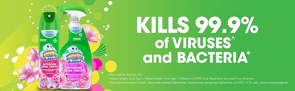 Kills 99.9% of Viruses &amp; Bacteria