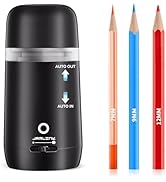 JARLINK Automatic Electric Pencil Sharpener - Hands-Free Operation, 3 Sharpness Modes, 3-Second S...