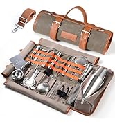 Etens Travel Bartender Kit – 22-Pc Bartending Kit with Bar Tools Bartender Accessories, Waxed Can...
