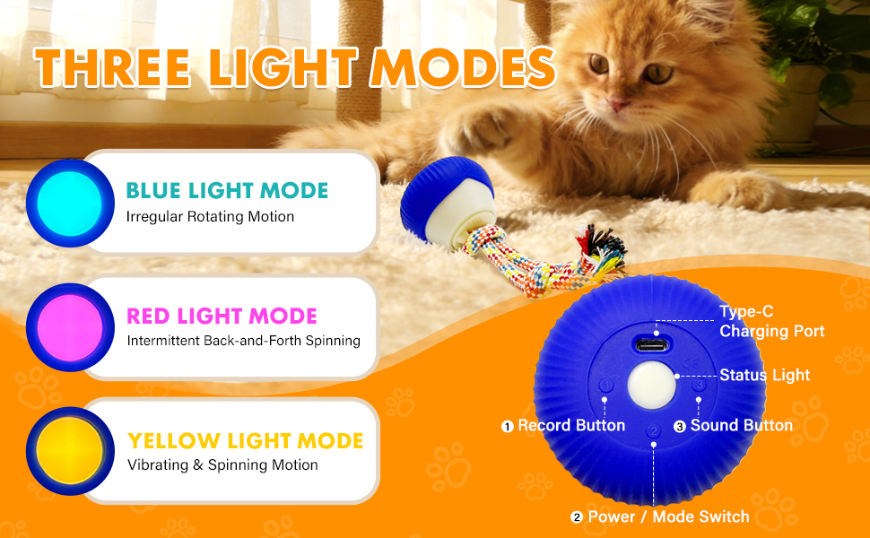 ADKS Interactive Spinning Pet Toy for Cats and Dogs