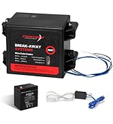 FIERYRED LED Test Trailer Brakes Breakaway Kit with Battery and Switch, Side Load Break-Away Cont...