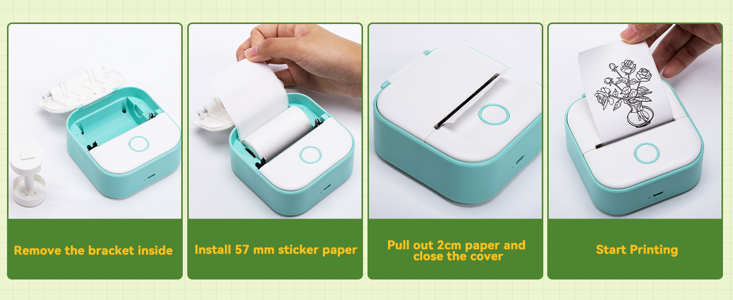 Mini Sticker Printer paper rolls