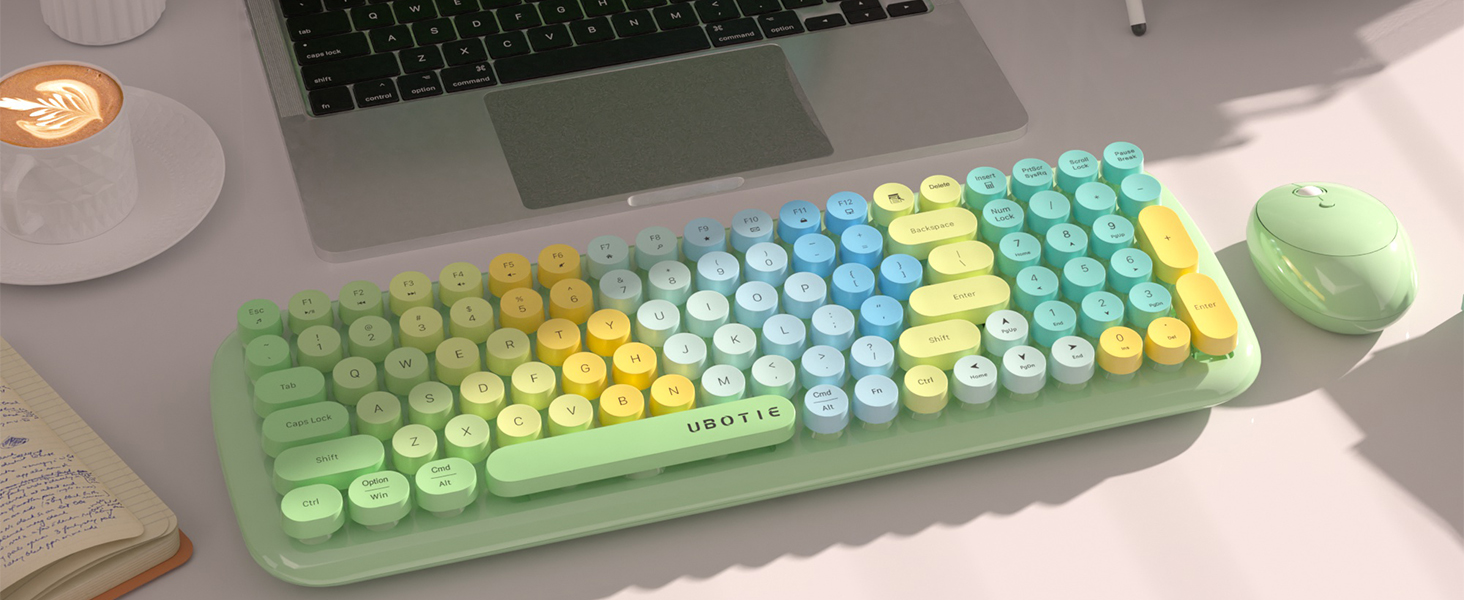 rainbow colorful keyboard