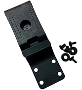 Labriciyon Black 360-Degree Rotations Swivels Plastic Loop Belt Loop Clip Mounting Screws Hardwar...