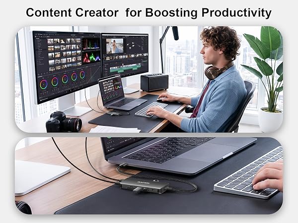 docking station dual monitor for laptop 