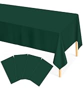 Dark Green Plastic Tablecloth