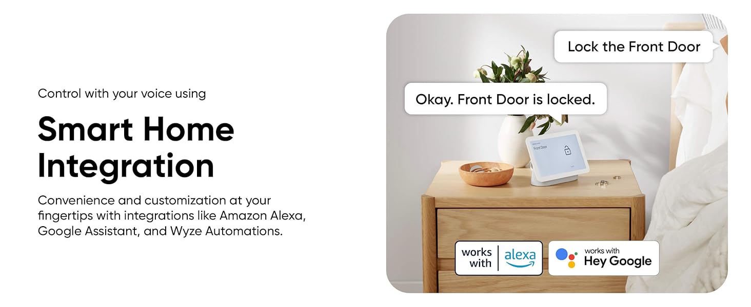 Wyze Lock Bolt v2 Voice Assistants