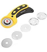 Rotary Cutter fabric cutter 45mm Rotary Blade Fabric Cutting Machine with 5 Blades Rotary Cutter ...