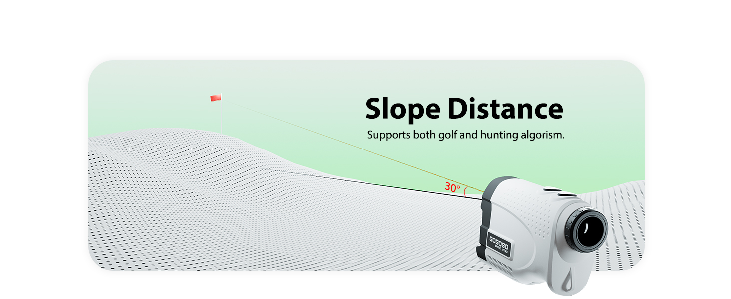 range finder with slope