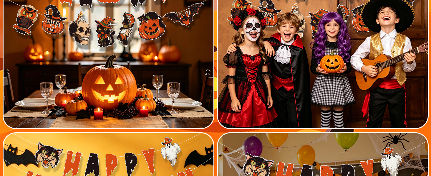 vintage Halloween decorations