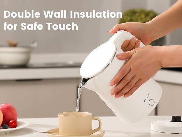 Double Wall 1.0L Electric Kettle