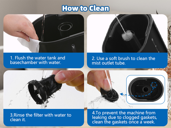 How to clean the humidifiers?