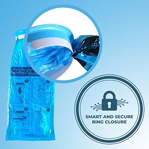 innovative ring closure bag close sealed bag seal bag disposal